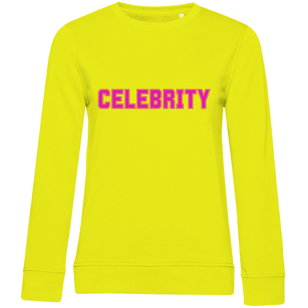 Damen College Sweatshirt mit Statement "Celebrity"