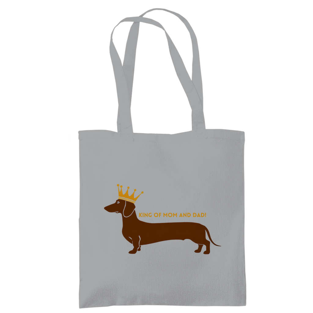 Tote Bag mit Dackel King Print - Tragetasche