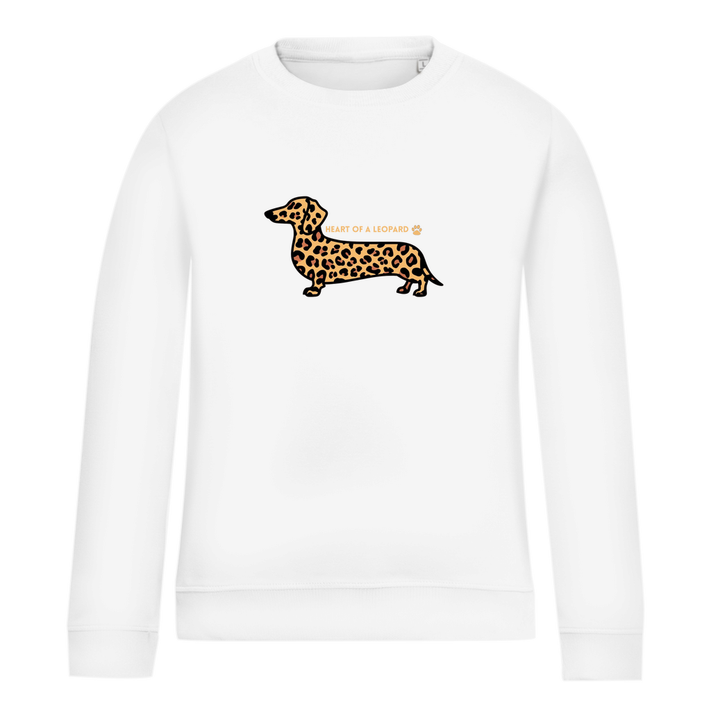 Damen Sweatshirt HEART OF A LEOPARD DACKEL