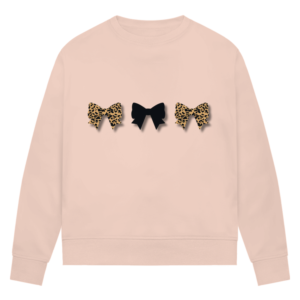 Damen Premium Bio Sweatshirt Schleifen Design
