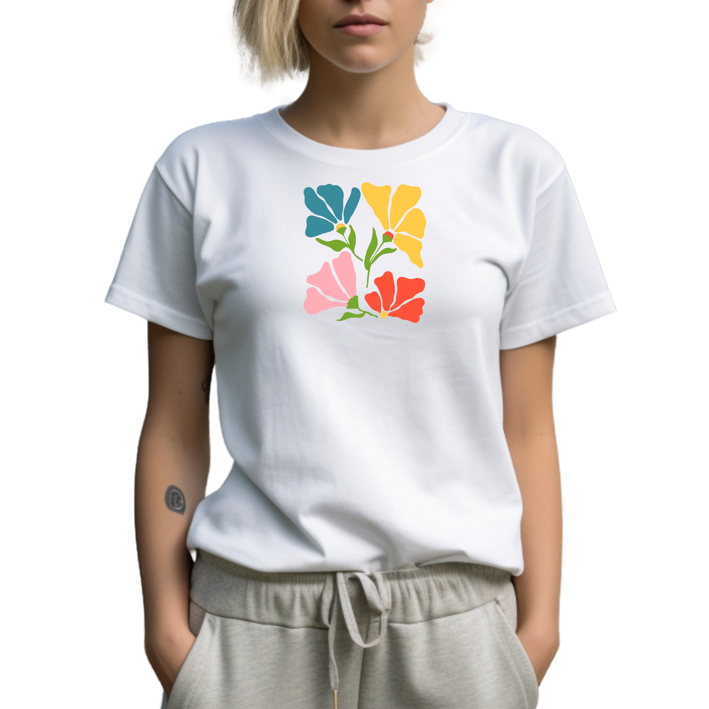 Damen T-Shirt weiss