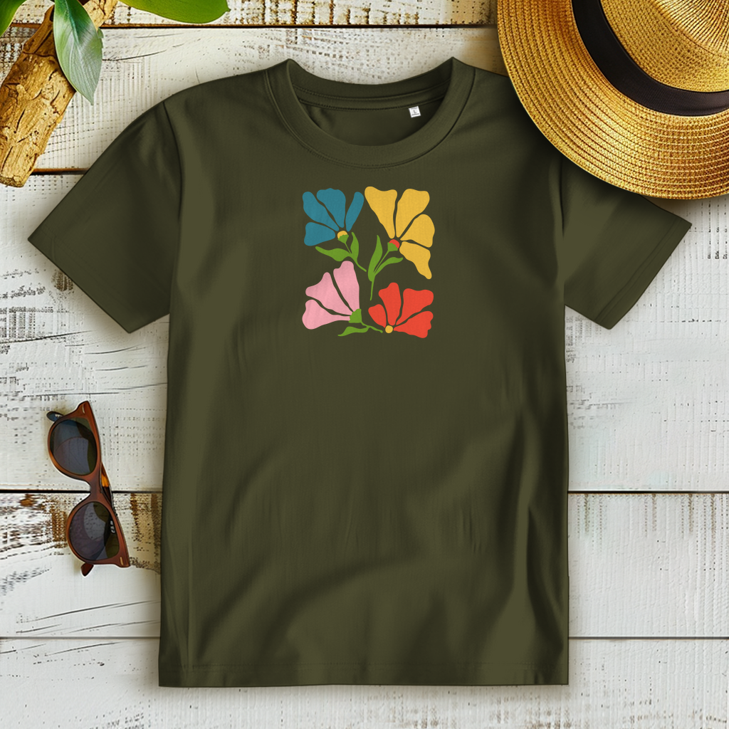 Damen T-Shirt Khaki