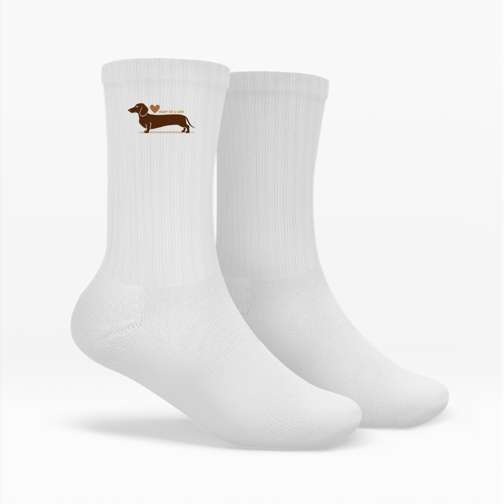Socken Dackel mit Herz
