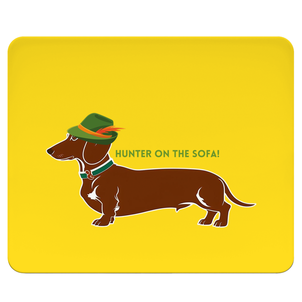 Mousepad mit Hunter Dackel Print als Geschenkidee