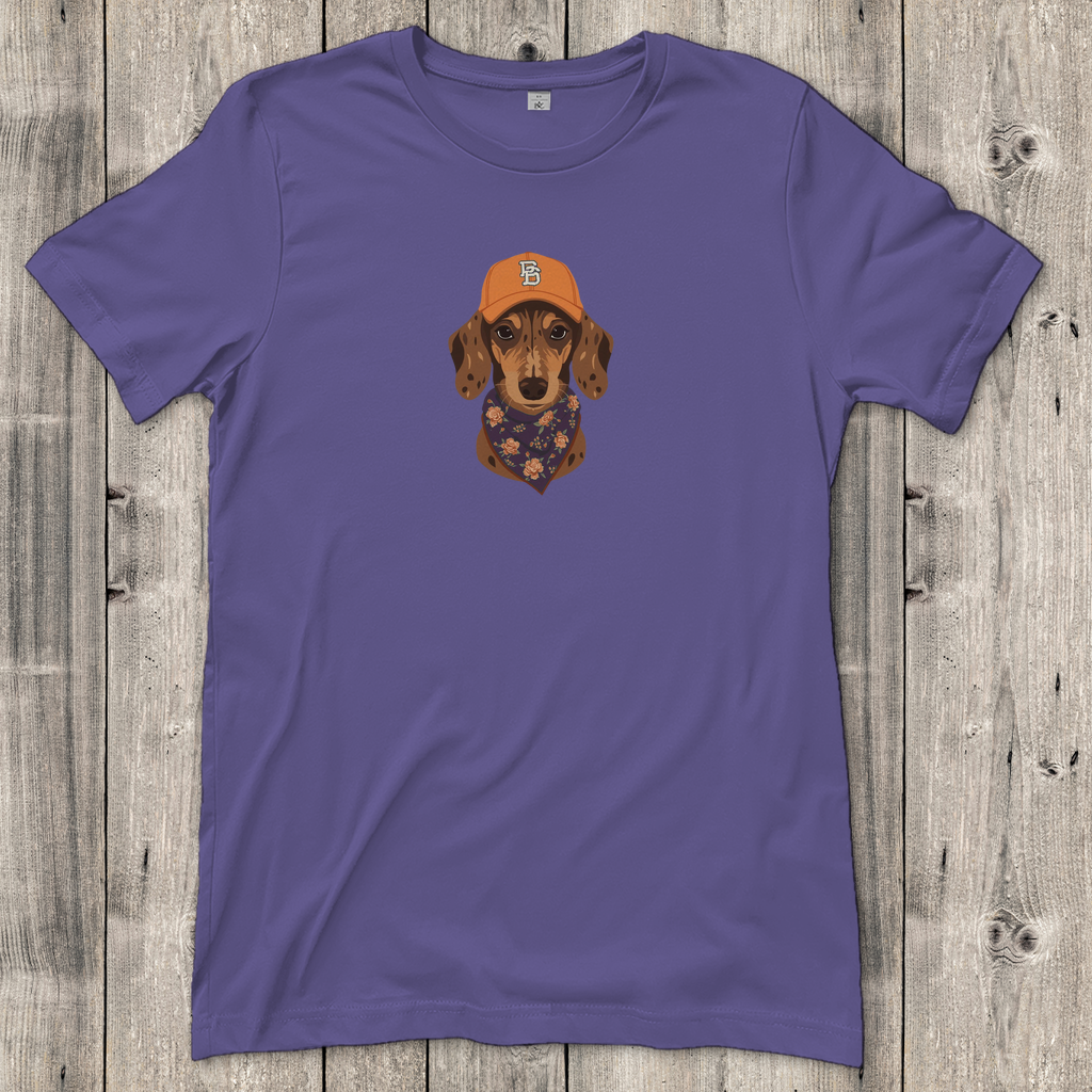 Dackel Shirt für Damen mit Dackel-Motiv Vintage Cap