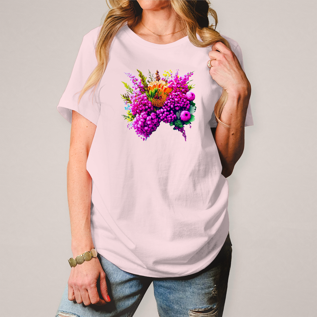 Women's T-shirt with unique floral print