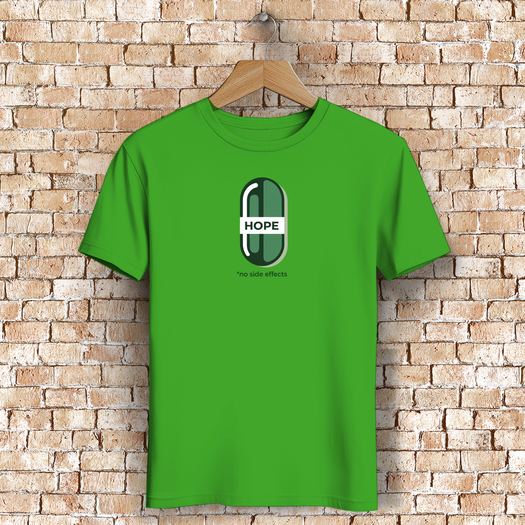 Premium Bio Shirt "Hope Pill" Zitat für Männer