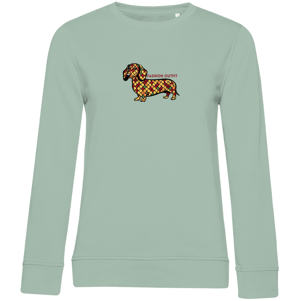 Sweatshirt mit Dackel Print "Fashion Queen"für Frauen