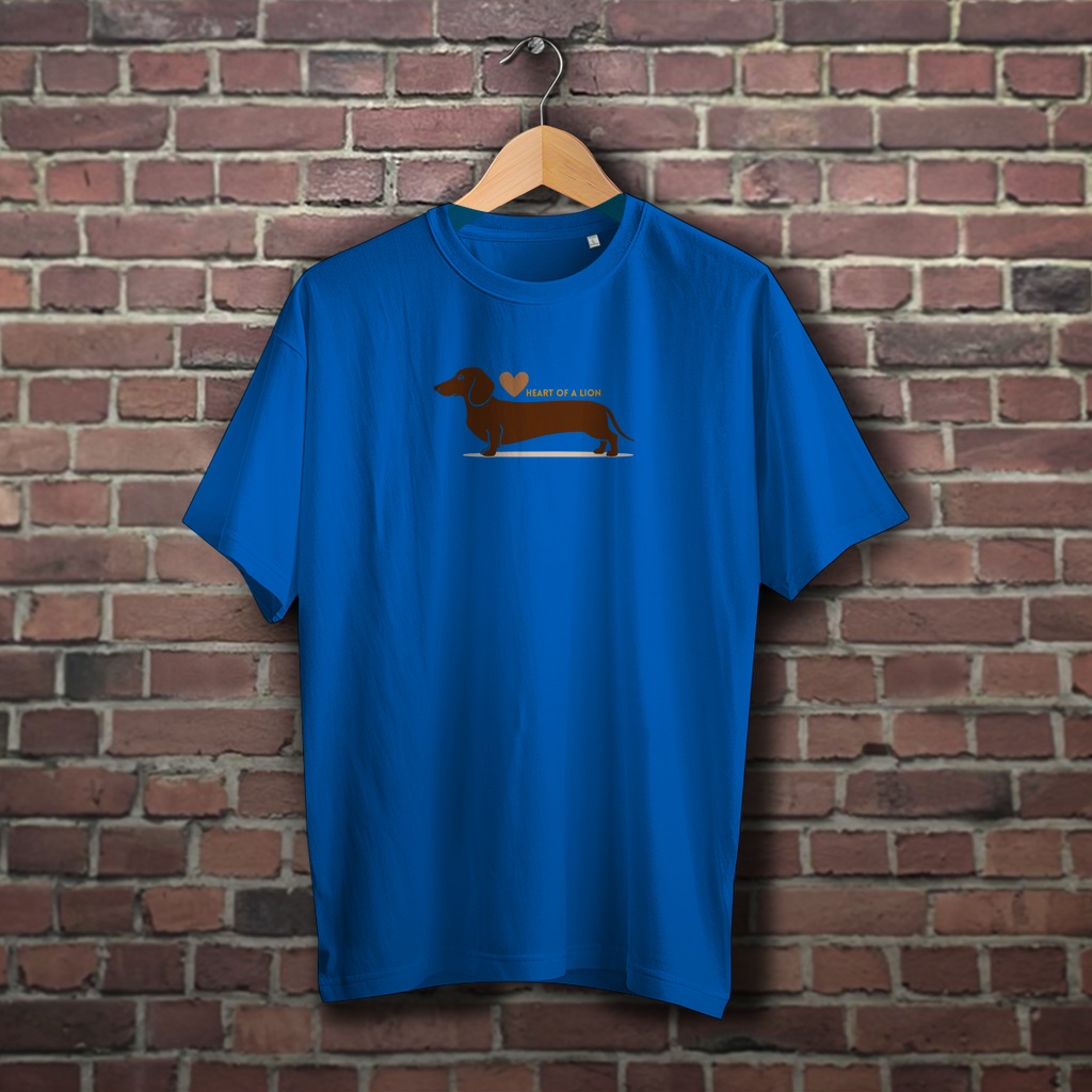Unisex Oversize T-Shirt Dachshund with Heart