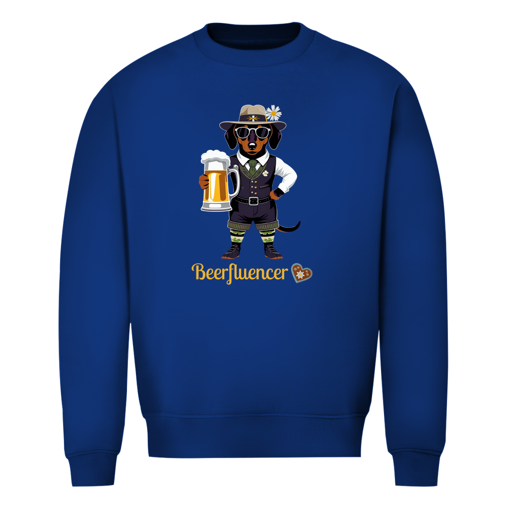 Oktoberfest Sweatshirt für Männer mit Spruch "Beerfluencer"