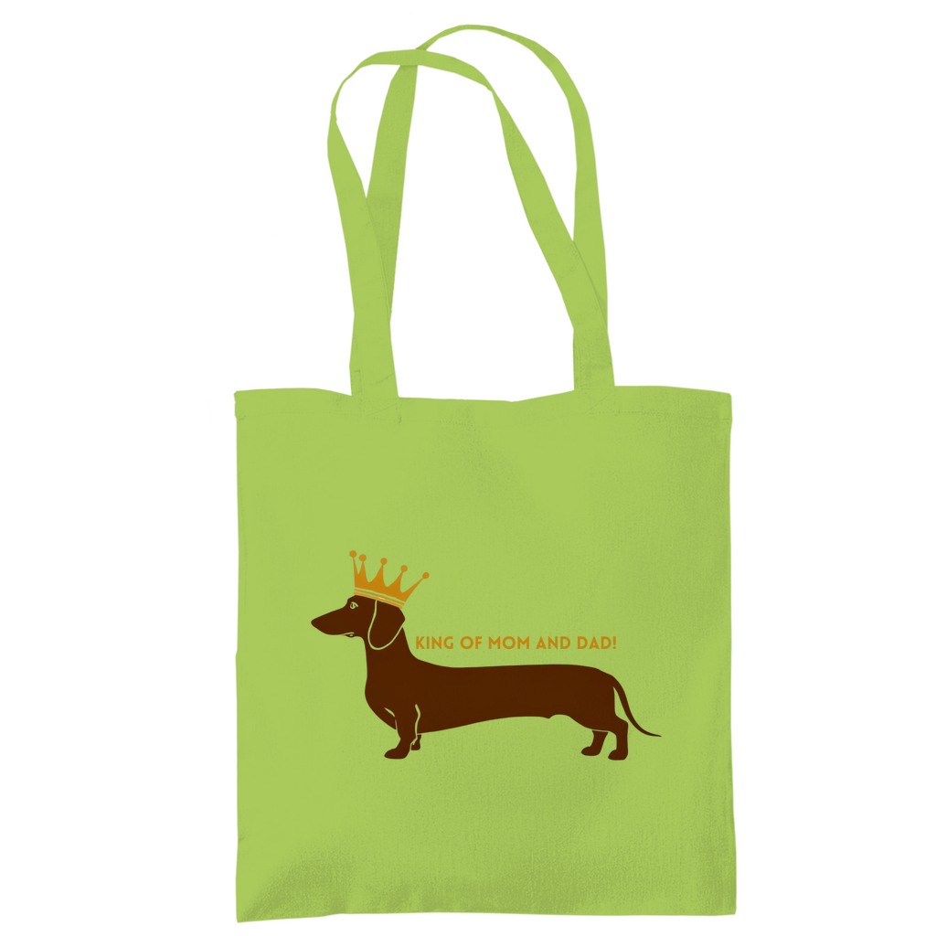 Tote Bag mit Dackel King Print - Tragetasche