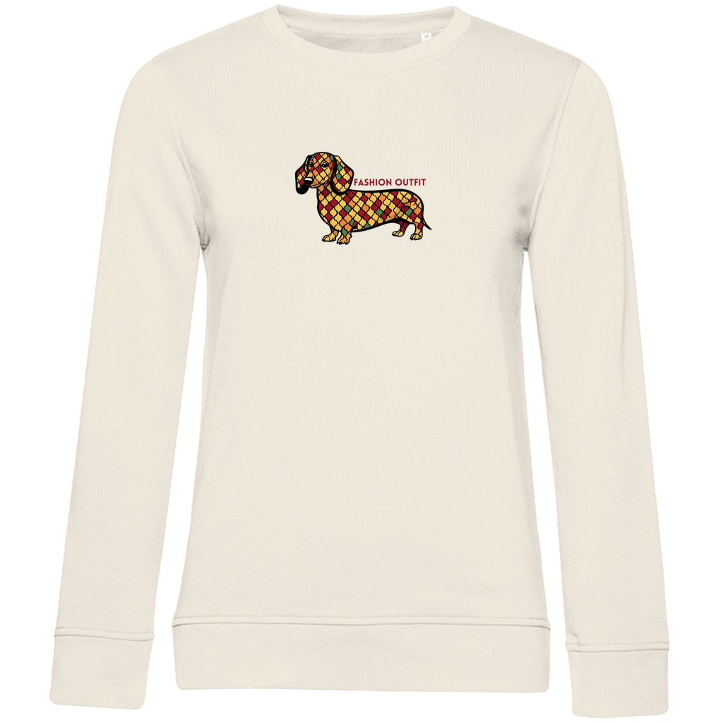 Sweatshirt mit Dackel Print "Fashion Queen"für Frauen