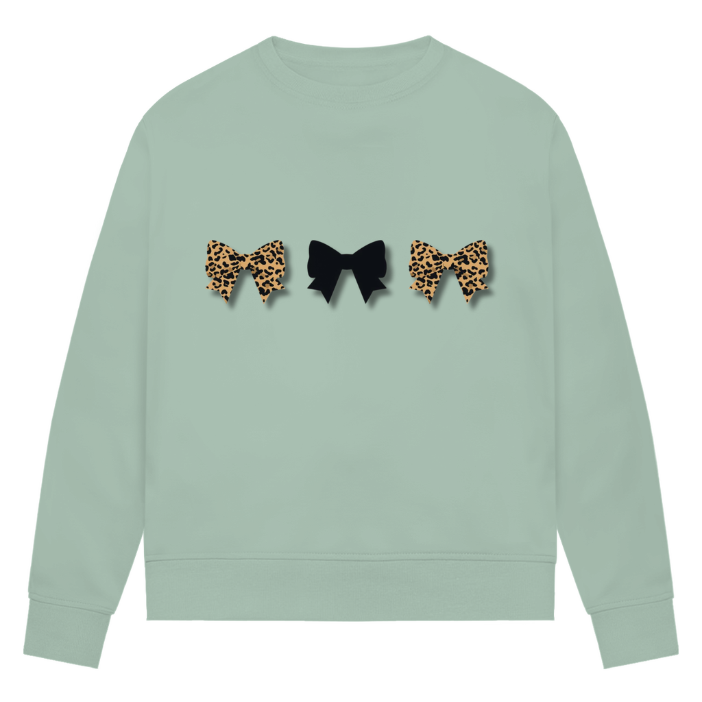 Damen Premium Bio Sweatshirt Schleifen Design