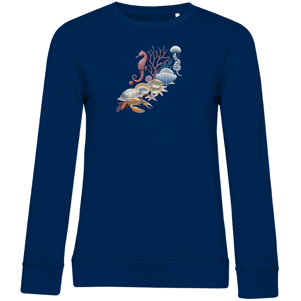 Damen Sweatshirt marine blau