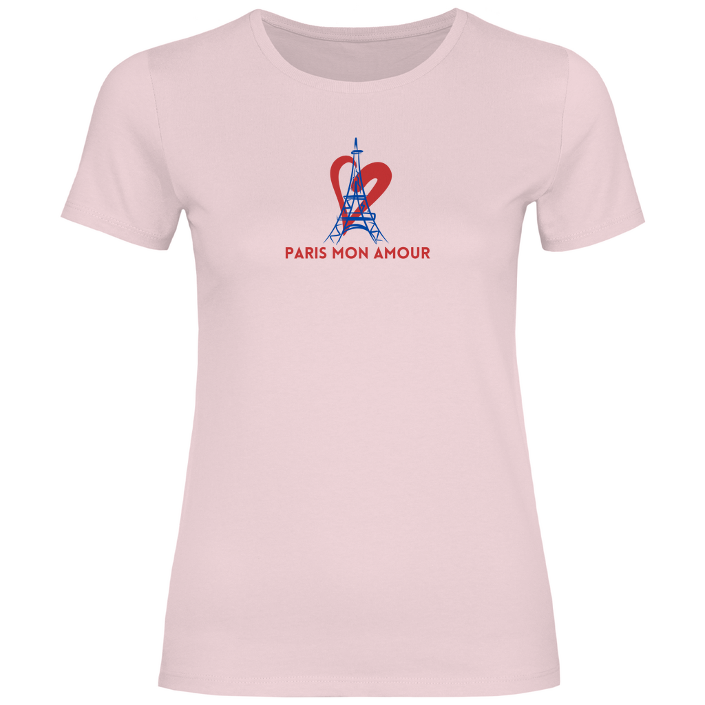 T-Shirt mit Paris Zitat rosa