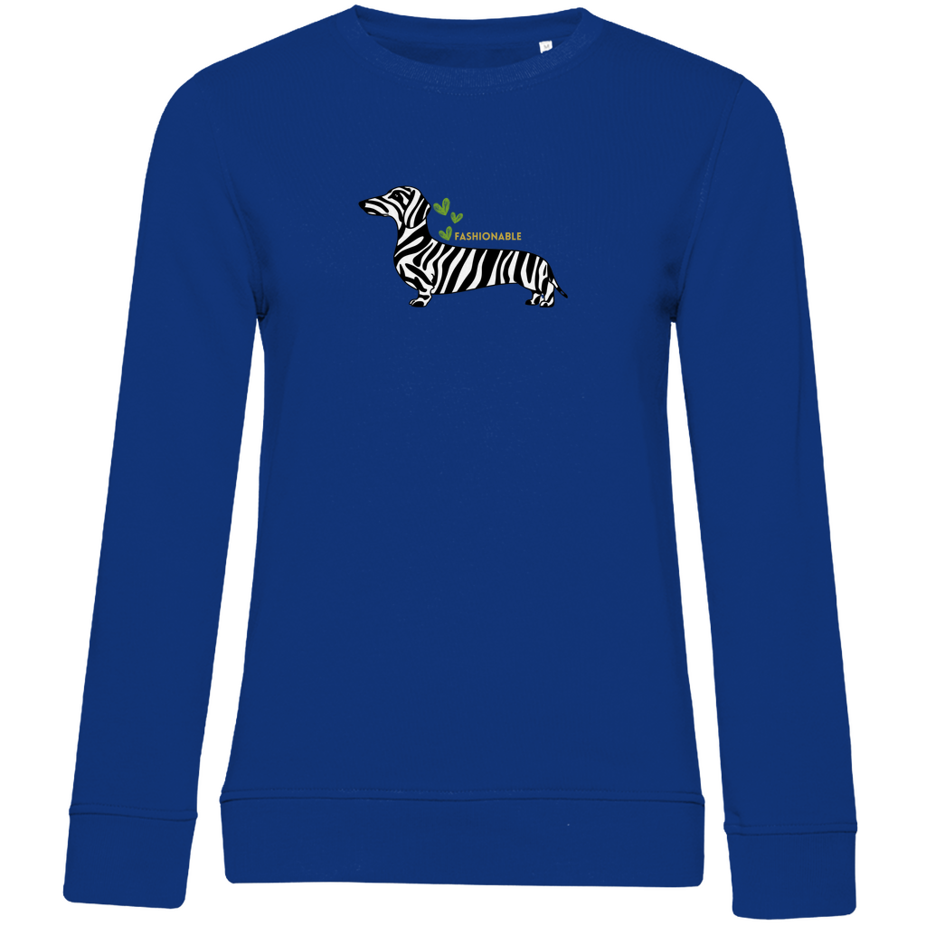 Dackel Premium Bio Sweatshirt mit Dackel Fashion Print