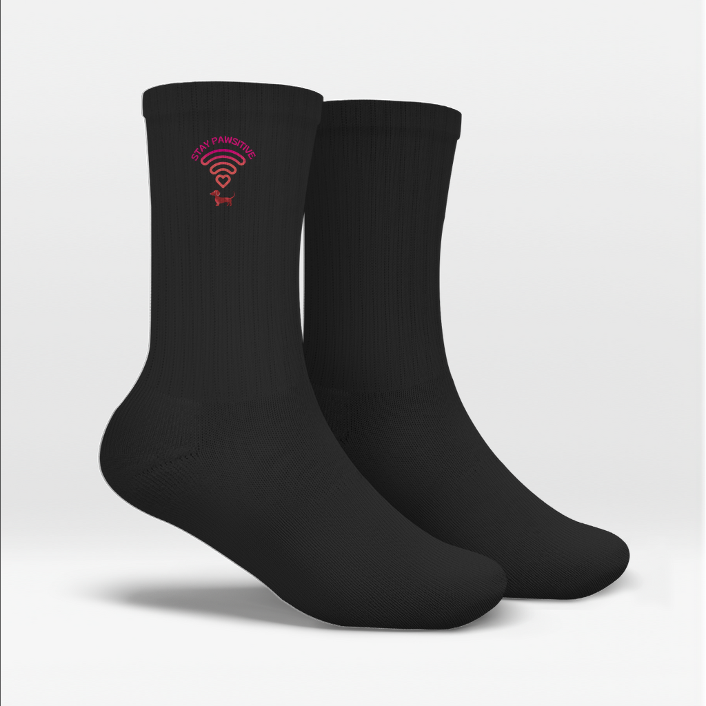 Socken mit Dackel WIFI Icon als Dackel Vibes Geschenk