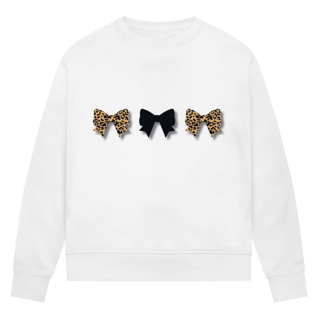 Damen Premium Bio Sweatshirt Schleifen Design