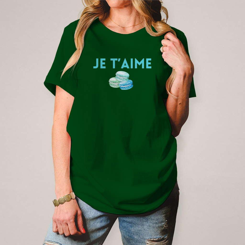 Damen T-Shirt mit Druck grün