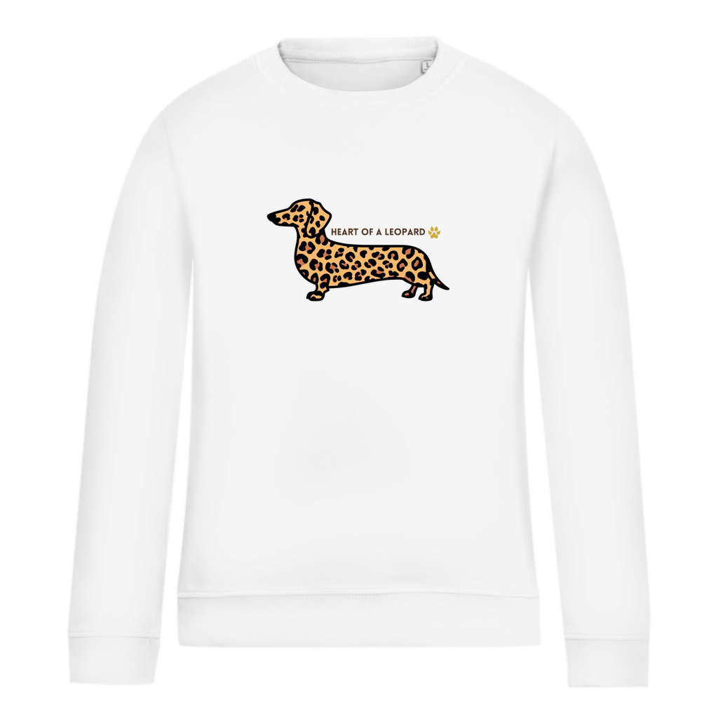 Dackel Damen Sweatshirt HEART OF A LEOPARD