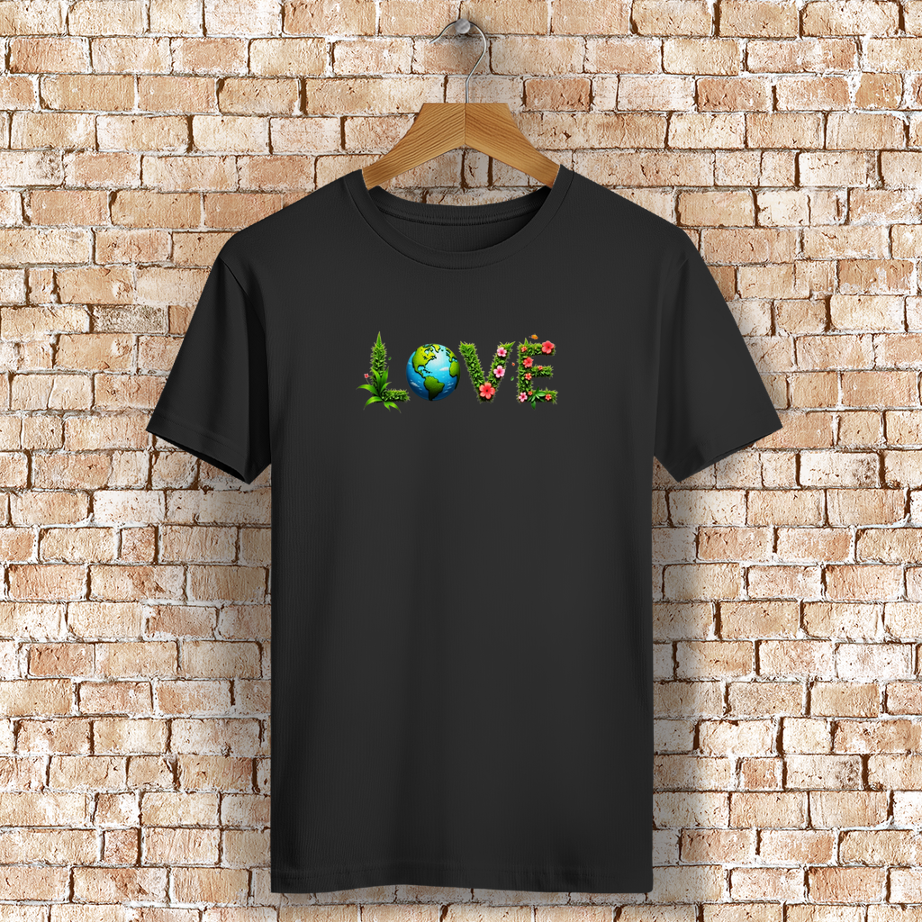 Boho T-Shirt Love & Safe the planet