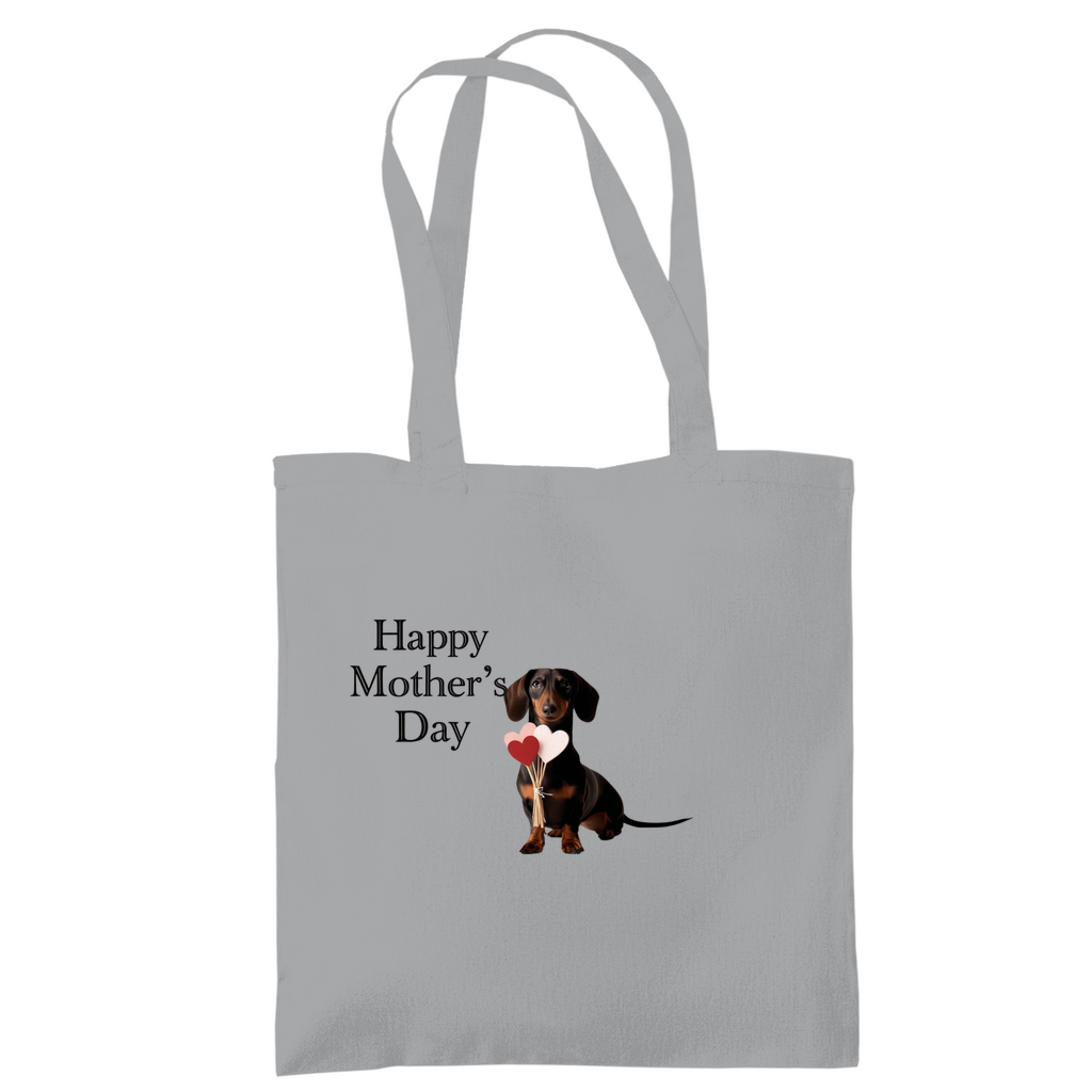 Tote Bag mit lustigem Dackel Motiv zum Muttertag
