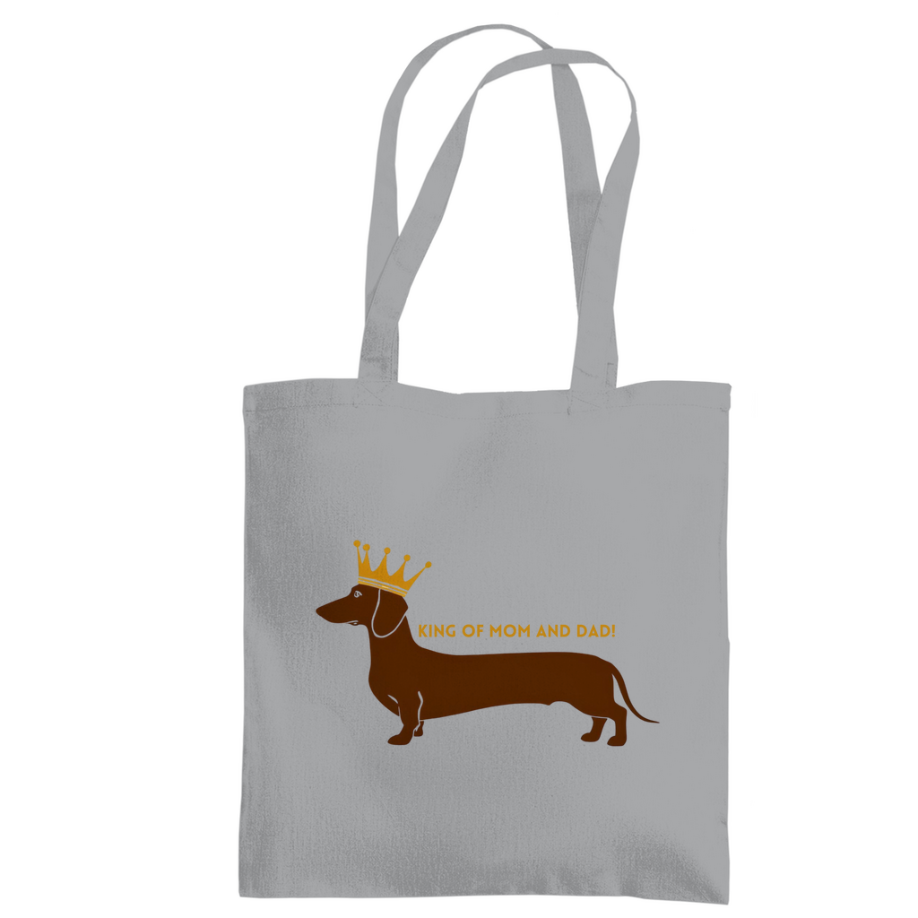 Tote Bag mit Dackel King Print - Tragetasche