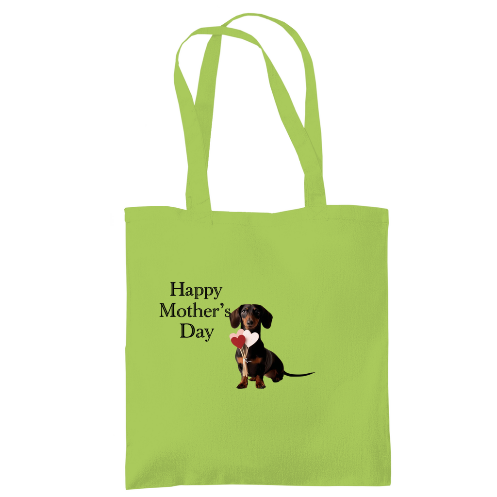 Tote Bag mit lustigem Dackel Motiv zum Muttertag