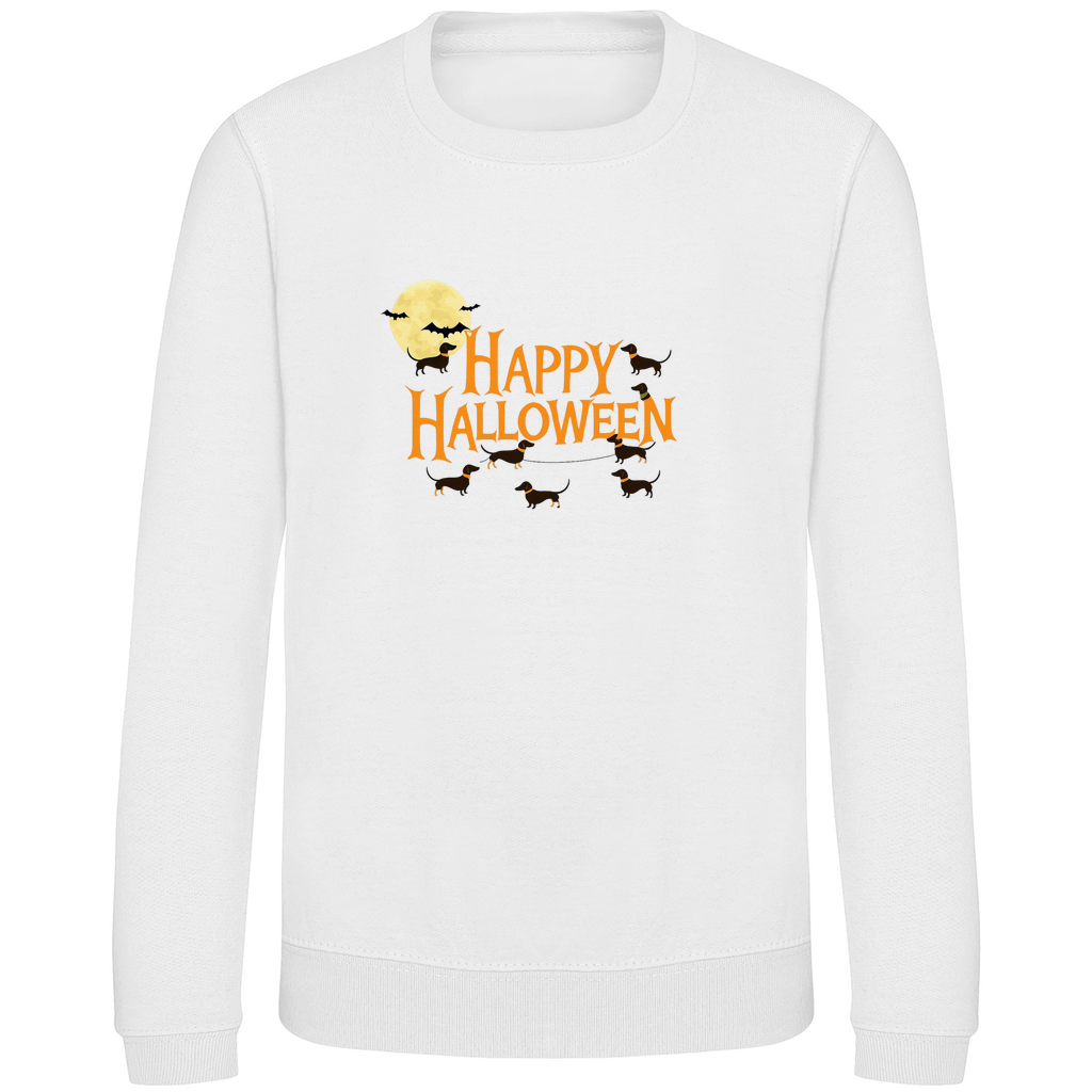 Kinder Sweatshirt mit Happy Halloween Print