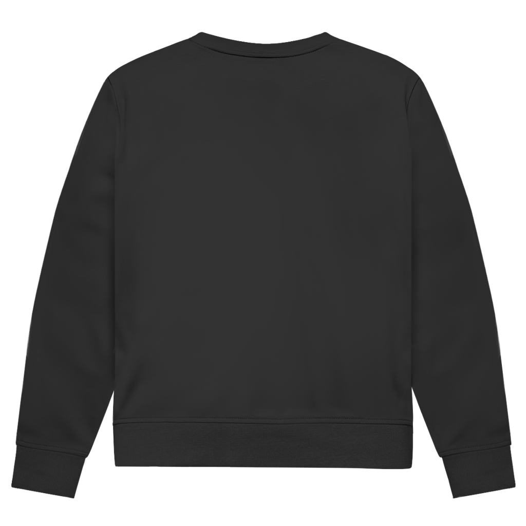 Premium Bio Sweatshirt mit Dackel Design - Liebe, auf vier Pfoten