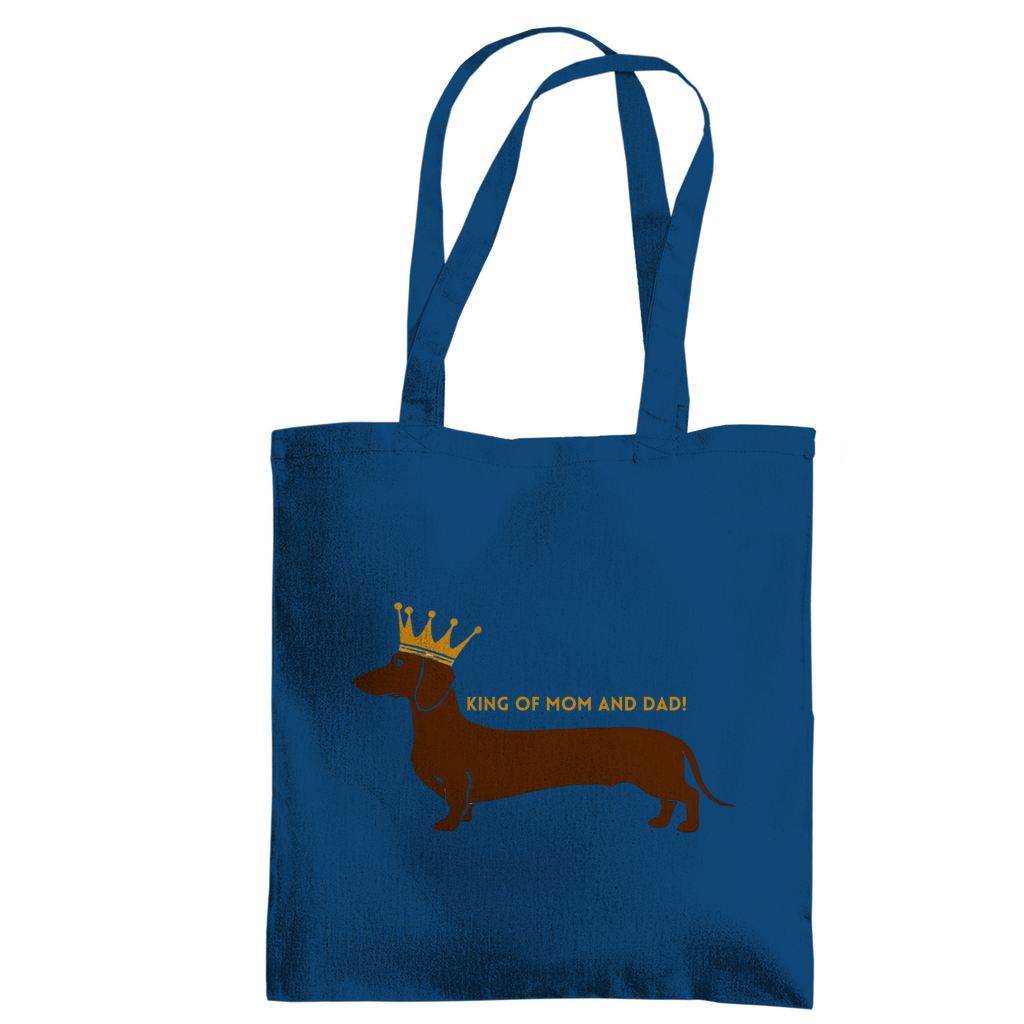 Tote Bag mit Dackel King Print - Tragetasche