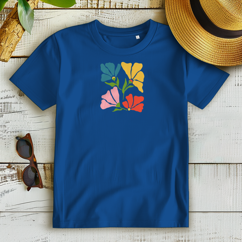 Damen T-Shirt Royalblau