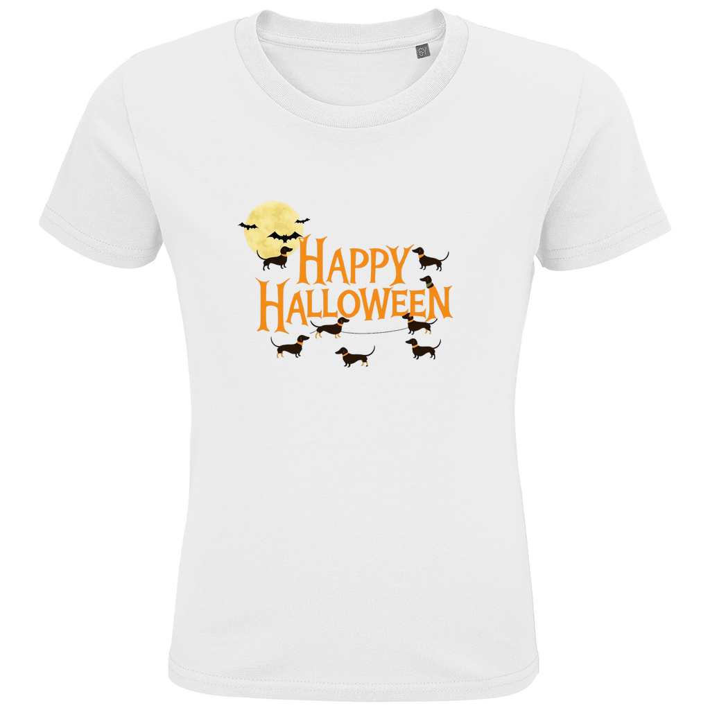 Kids Premium Bio T-Shirt mit Happy Halloween Motiv
