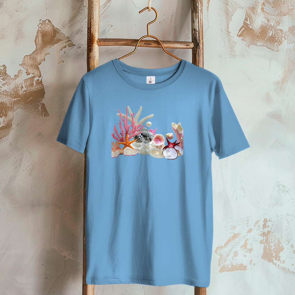 Damen T-Shirt maritim hellblau