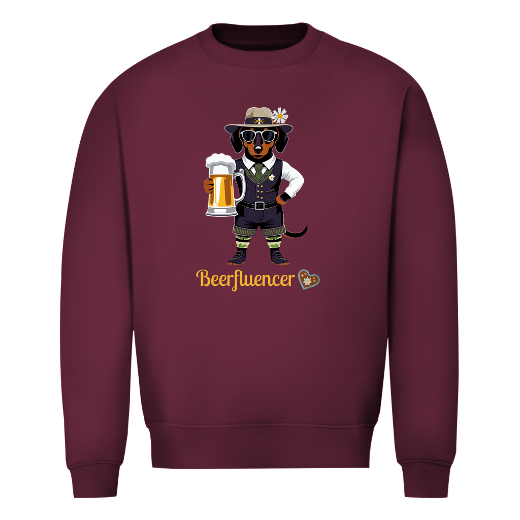 Oktoberfest Sweatshirt für Männer mit Spruch "Beerfluencer"