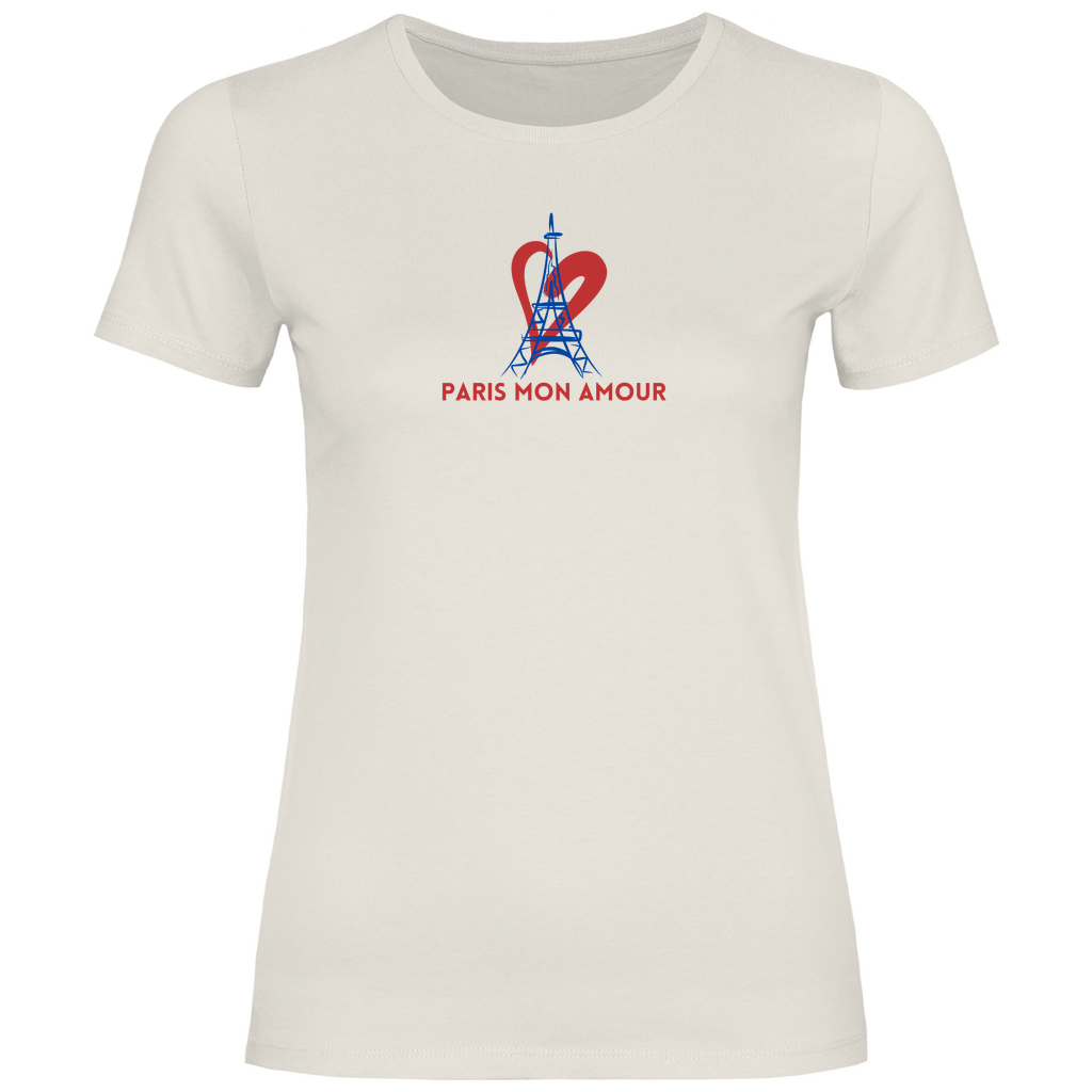 T-Shirt mit Paris Zitat weiss