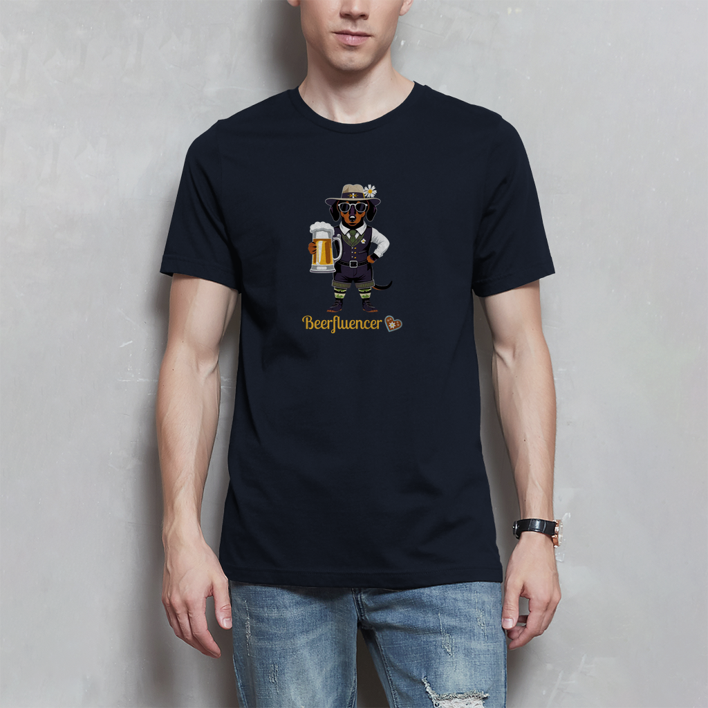 Männer Wiesn T-Shirt mit lustigem Spruch "Beerfluencer"