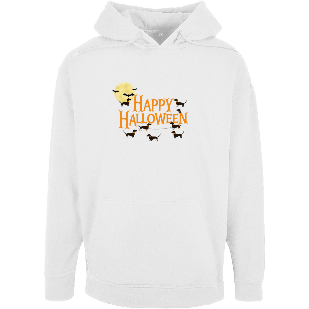 Oversize Hoodie Happy Halloween mit kleinen teuflischen Dackeln für Sie&Ihn