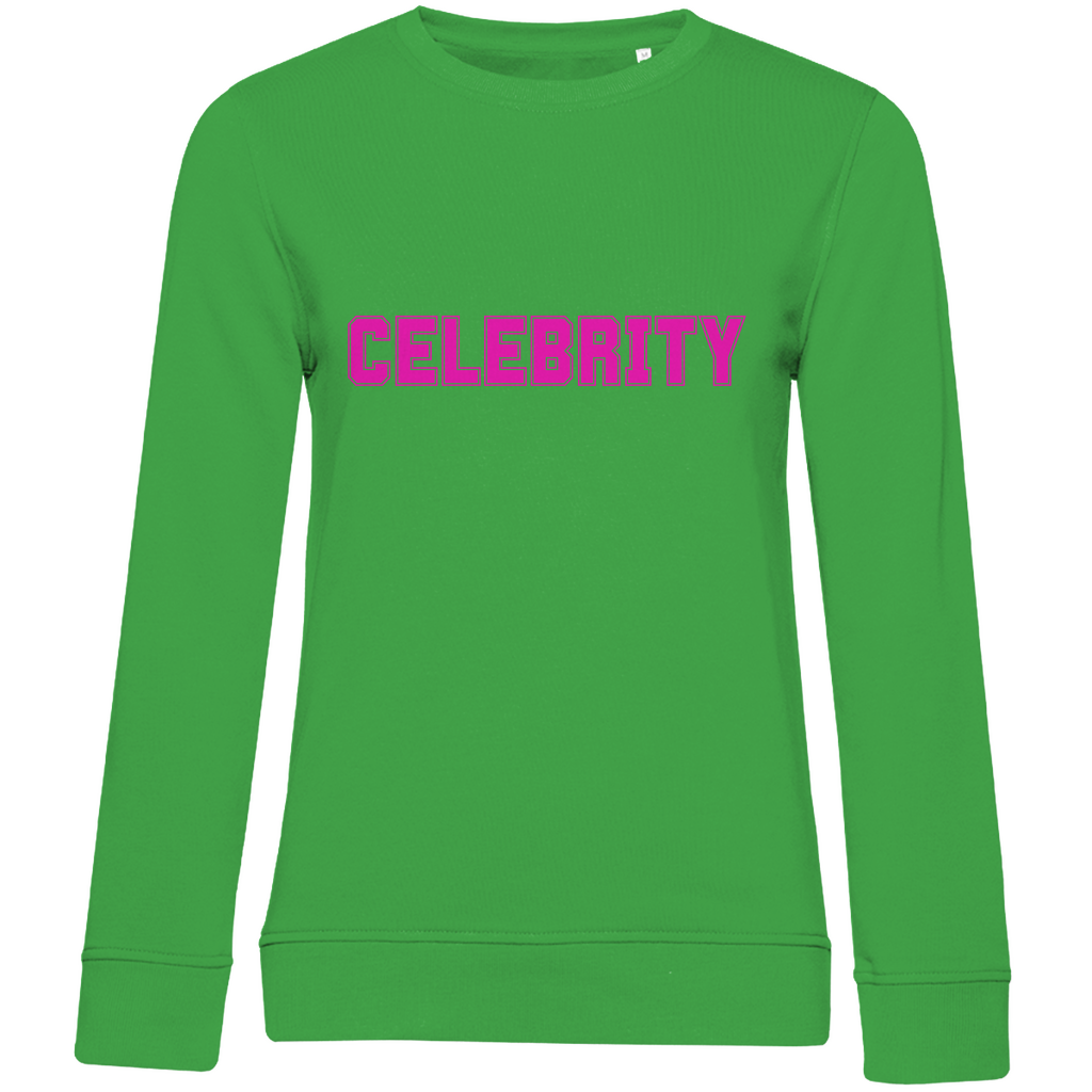 Damen College Sweatshirt mit Statement "Celebrity"