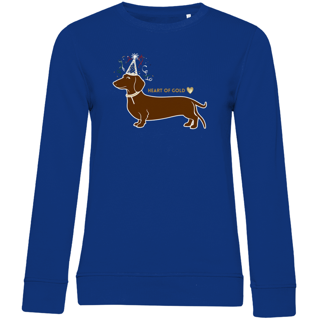 Sweatshirt royalblau mit dackel print