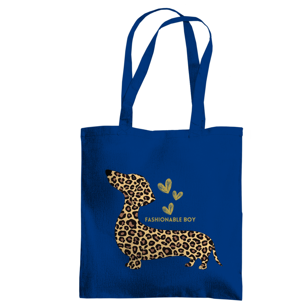 Tragetasche mit Fashion Dackel Aufdruck - Tote Bag