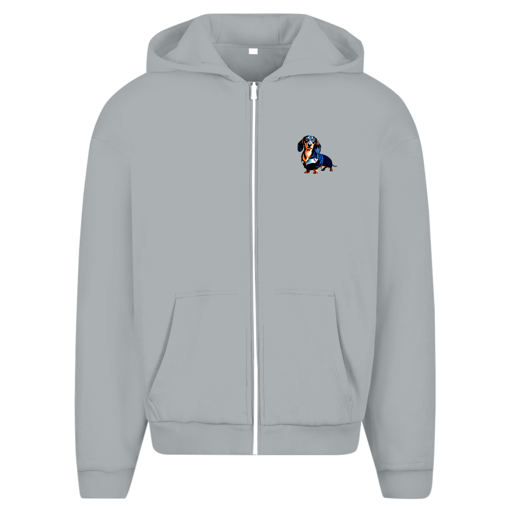 Sweatjacke mit Hoodie grau