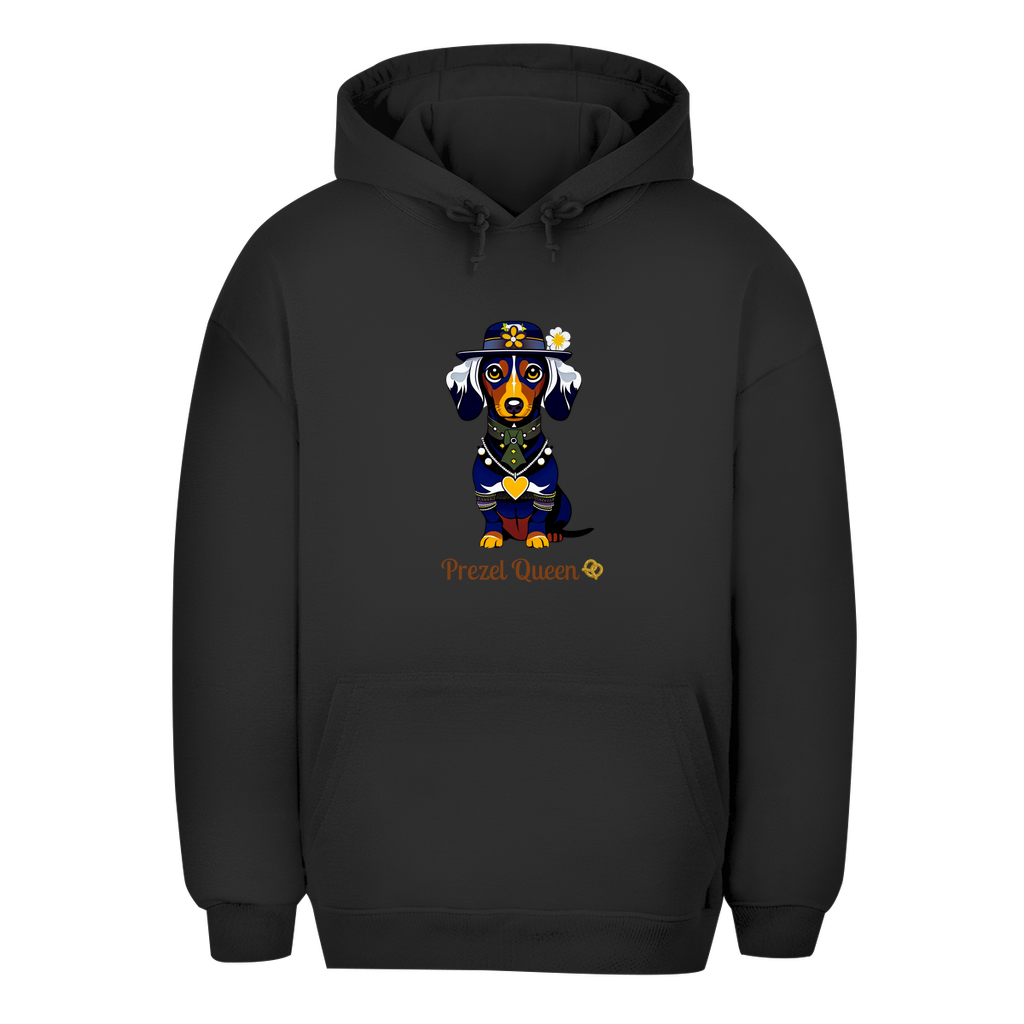 Wiesn Hoodie mit lustigem Motiv - Prezel Queen für Frauen