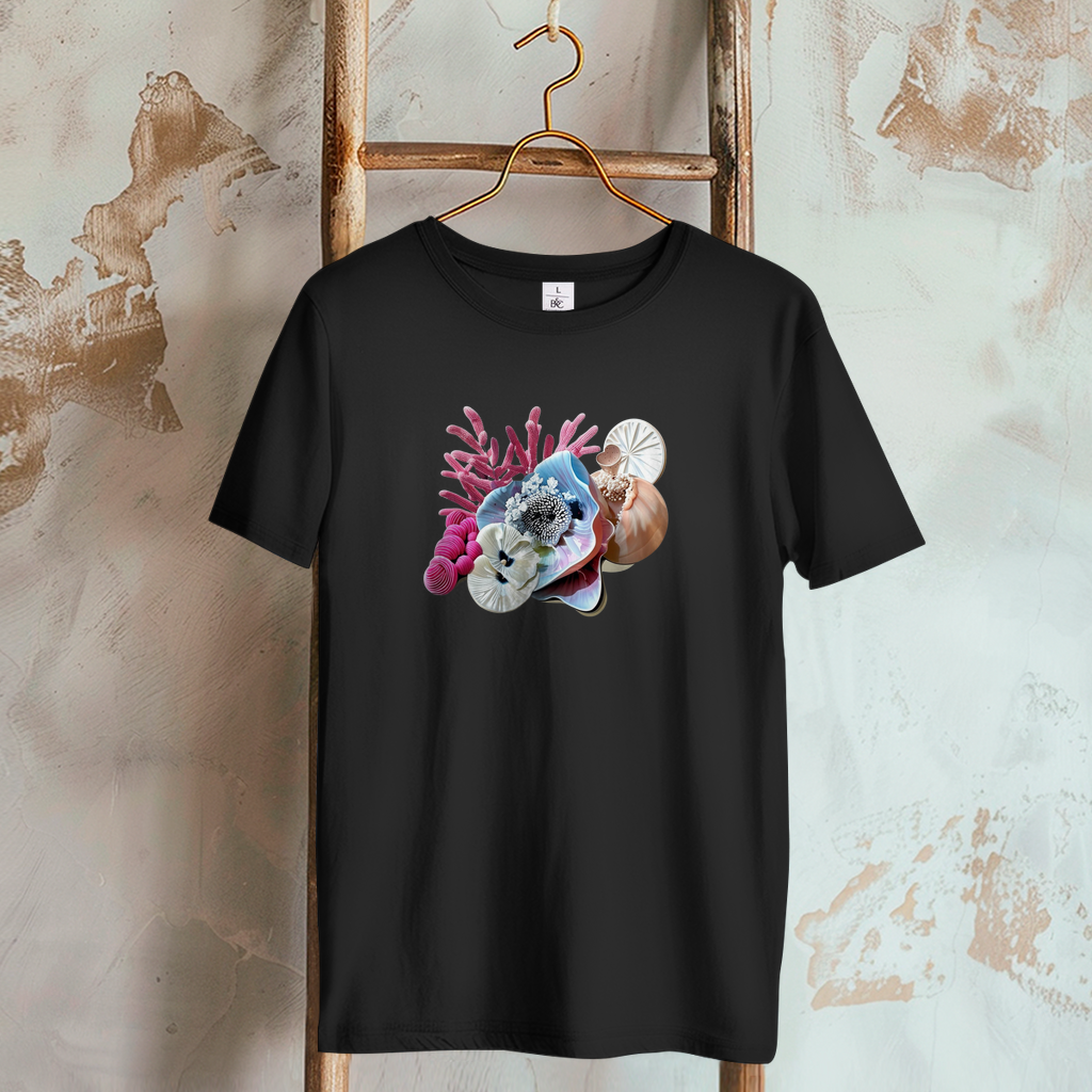 Damen T-Shirt maritim anthrazit