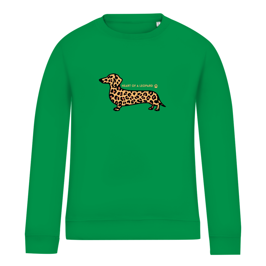 Damen Sweatshirt HEART OF A LEOPARD DACKEL