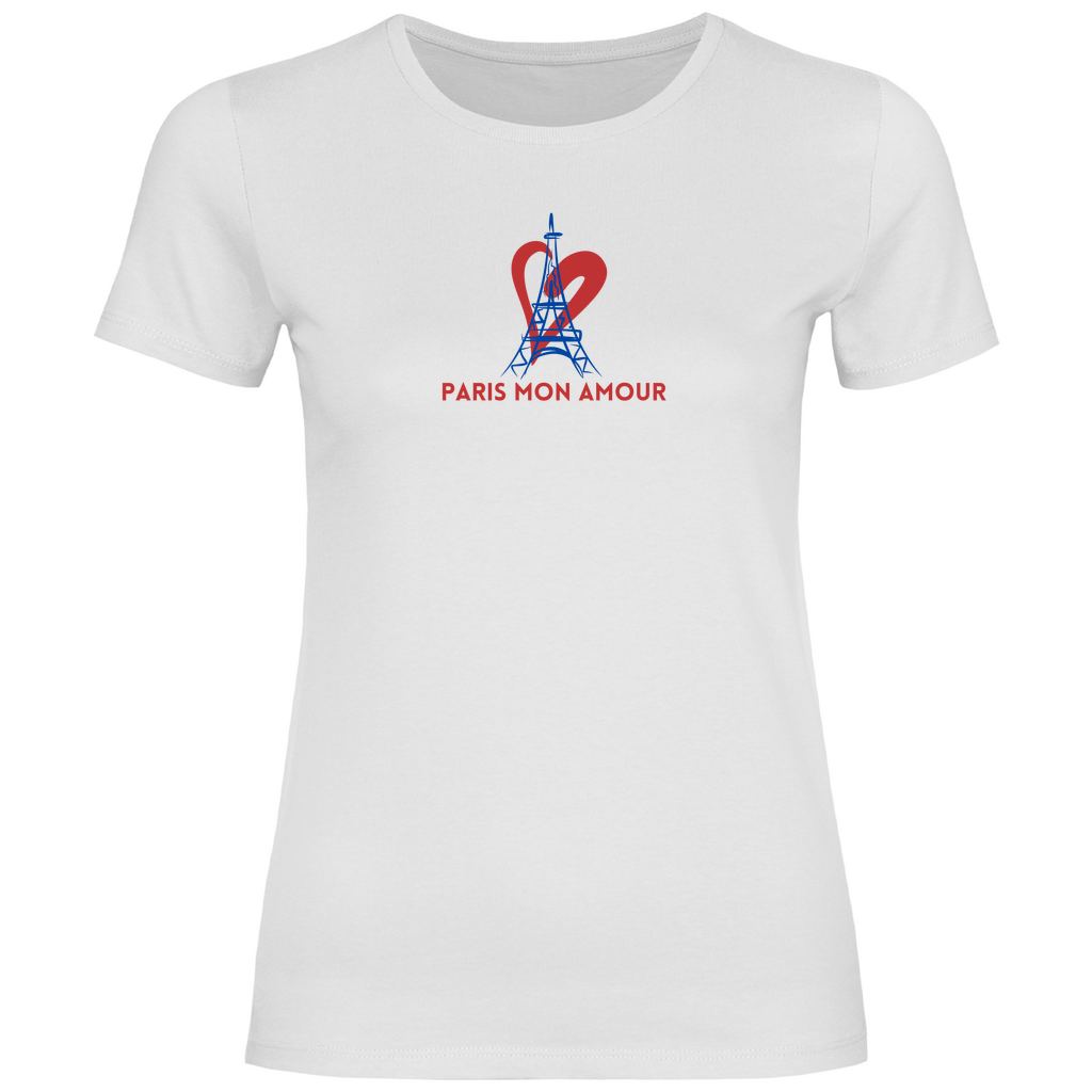 T-Shirt mit Paris Zitat weiss