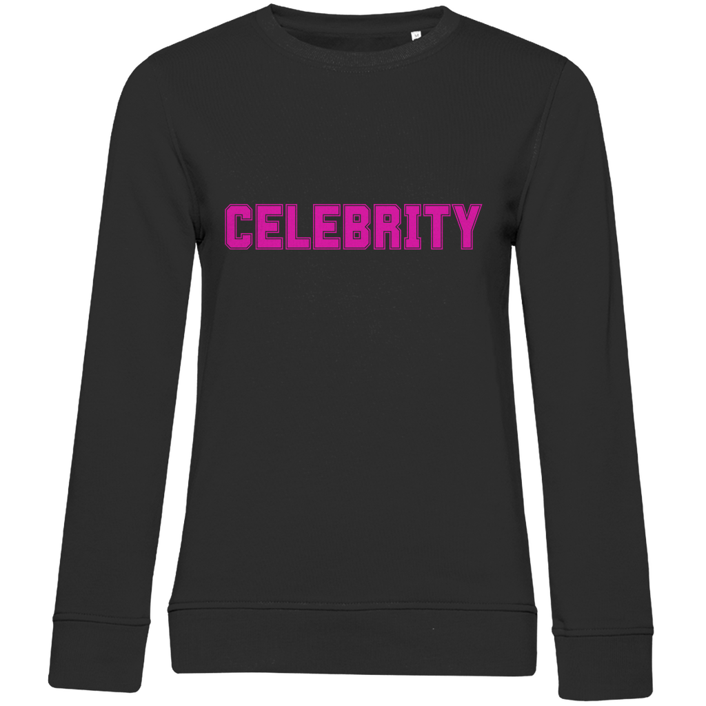 Damen College Sweatshirt mit Statement "Celebrity"