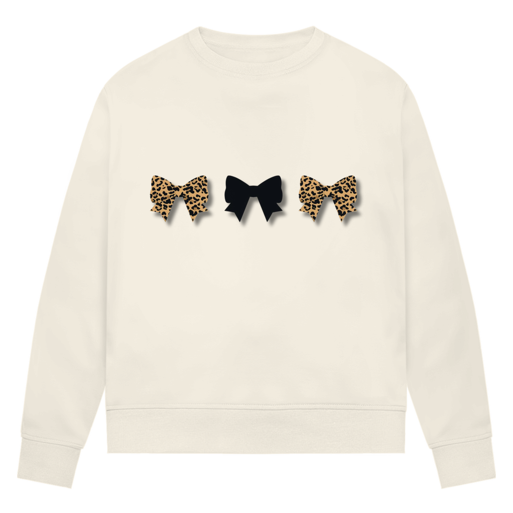 Damen Premium Bio Sweatshirt Schleifen Design