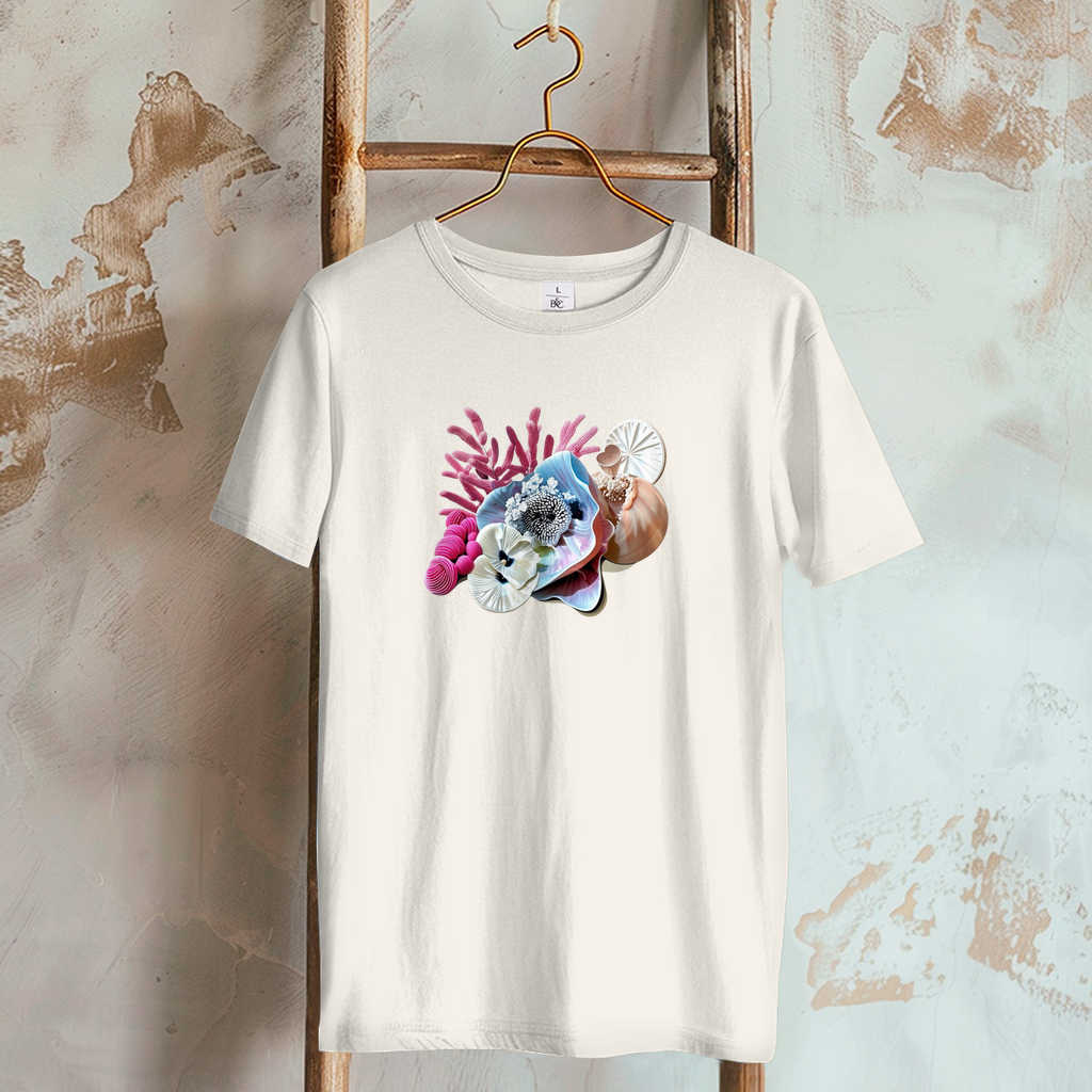 Damen T-Shirt maritim ecru