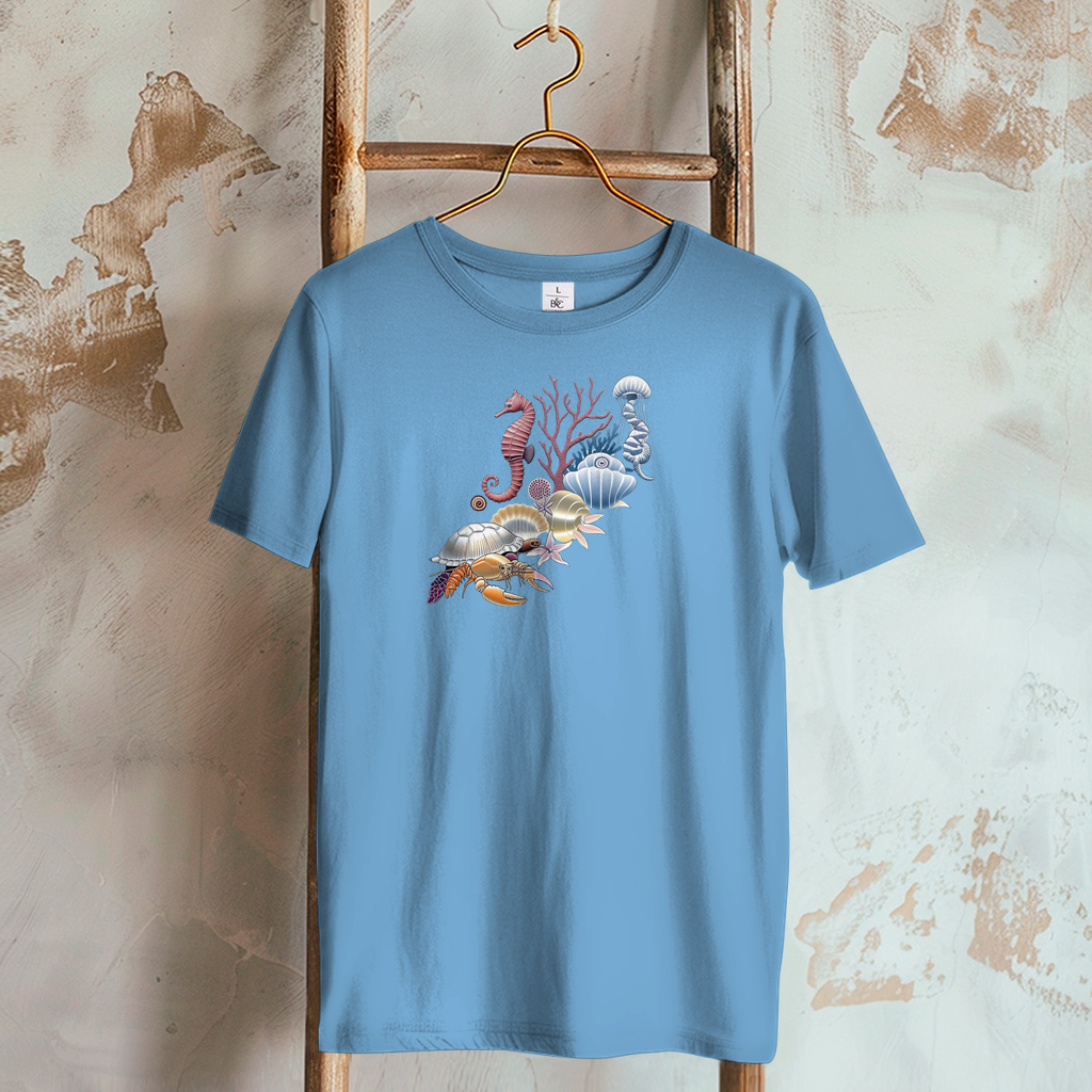 Damen T-Shirt Vitamin Sea hellblau